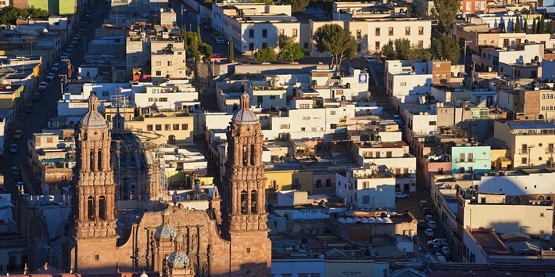 What are the top attraction points in Zacatecas city in Mexico?